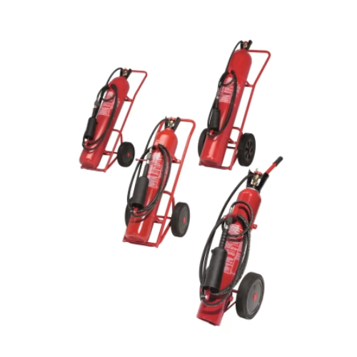 Os extintores de CO2 CF10/CF20/CF30/CF50 foram concebidos para garantir elevada eficácia em incêndios que exigem mobilidade e grande capacidade de agente extintor.