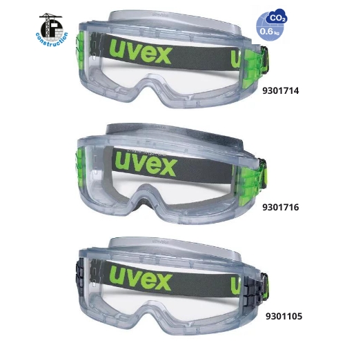 Os óculos de segurança panorâmicos Uvex ultravision são clássicos e adequados para uma vasta gama de aplicações.