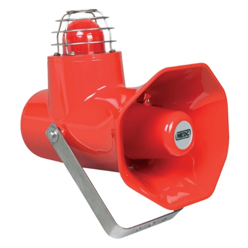 Unidade Combinada Sirene & Strobo Gama CU1 está desenvolvida para utilização em zonas com risco de explosividade (gases ou poeiras).