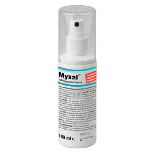 Este spray para os pés é isento de álcool, ideal para a desinfeção de sapatos, meias e vestuário profissional.