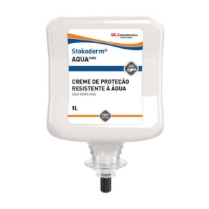 O creme de proteção da pele STOKODERM AQUA PURE 1000ML é de proteção especial para ambientes húmidos de trabalho.