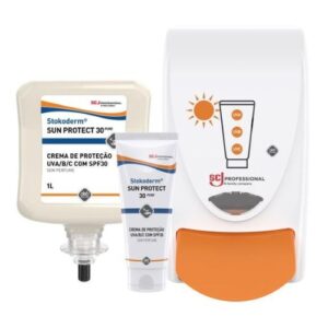 O creme de proteção contra a radiação UV STOKODERM SUN PROTECT 30 PURE pode ser utilizado em qualquer parte do corpo exposta ao sol.