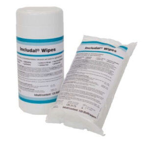 os toalhetes de desinfeção INCLUDAL WIPES são toalhetes húmidos, macios, embebidos na solução INCLUDAL® ANTISEPT.