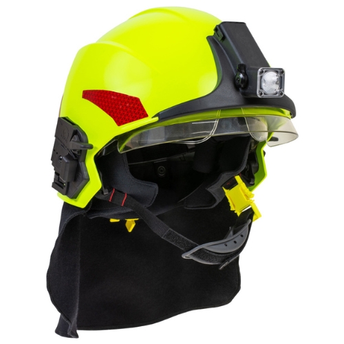 Lanterna para capacete Vulcan NEO de proteção ATEX com resistência às chamas e de montagem rápida.