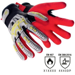 A luva de proteção HexArmor Helix® 3007 está concebida com tecnologia IR-X® Impact Exoskeleton™ de elevada flexibilidade.