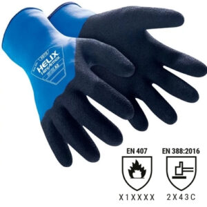 Luva de proteção HexArmor Helix® 3070 desenvolvida em tecido misto HPPE/fibra de vidro, calibre 18.