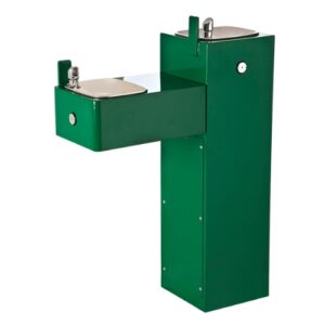Fonte de água de pedestal modelo 3300 conforme diretiva Ada resistente a vandalismo.