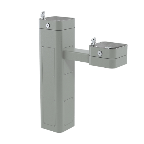 Fonte de água montada em pedestal modelo 3602, conforme diretiva ADA.