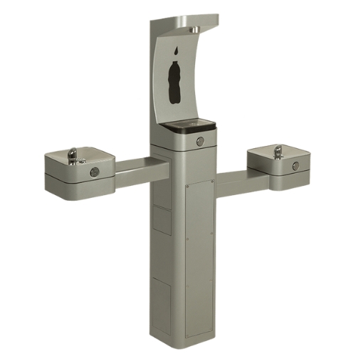 Fonte e dispensador de água modelo 3612F fabricado em aço inoxidável muito resistente.