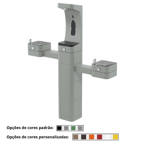 Fonte e dispensador de água para garrafas modelo 3612F disponível em várias cores.