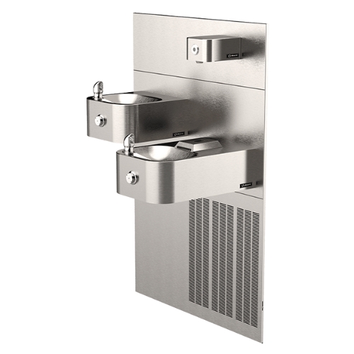 Fonte dupla de água refrigerada Hi-Lo e dispensador para garrafas modelo 1119.8-1920HO ativado por sensor de movimento.