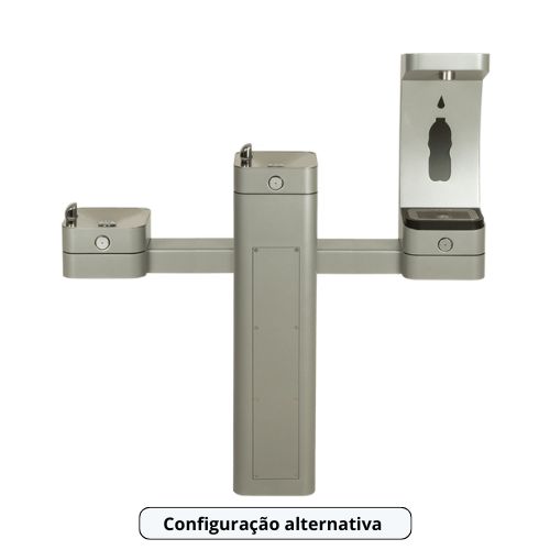 Configuração diferente da fonte e dispensador modelo 3612.