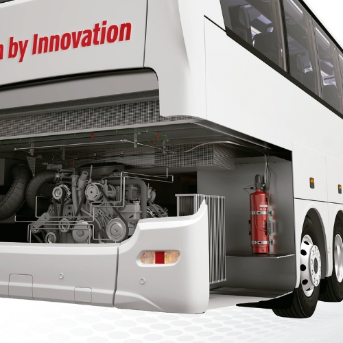O sistema de supressão de incêndios para autocarros BusShield foi desenvolvido com um objetivo primordial de proteger os milhões de passageiros que dependem diariamente dos transportes públicos em todo o país.
