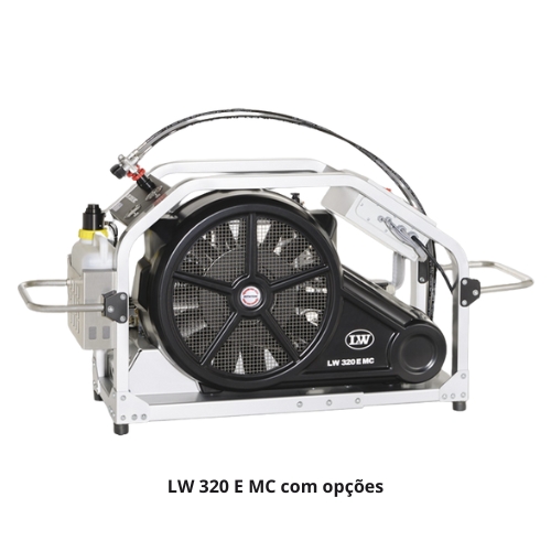 O Compressor LW 320 E MC é leve, robusto e confiável, ideal para uso contínuo, com baixos custos de manutenção e fácil transporte.