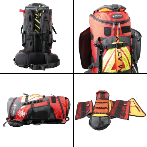 Mochila Catapulte com abertura plana completa.