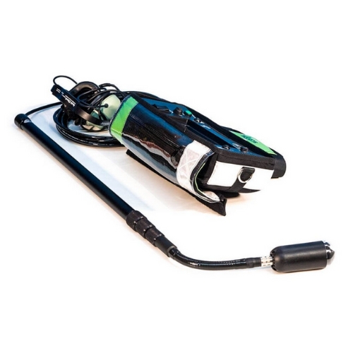 Vibroscópio BVA6 equipado com ecrã LCD TFT a cores de 7 polegadas.