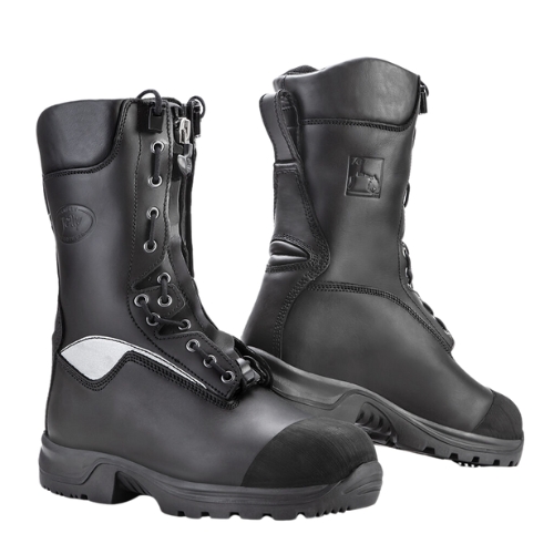 A bota de bombeiro SpecialGuard 9052/AC foi desenvolvida para garantir máxima segurança e conforto em situações extremas.