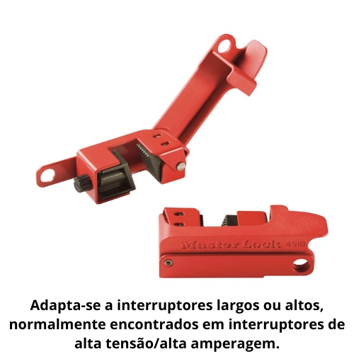 Bloqueio elétrico adequado para disjuntores de pega sobredimensionada (480/600 V).