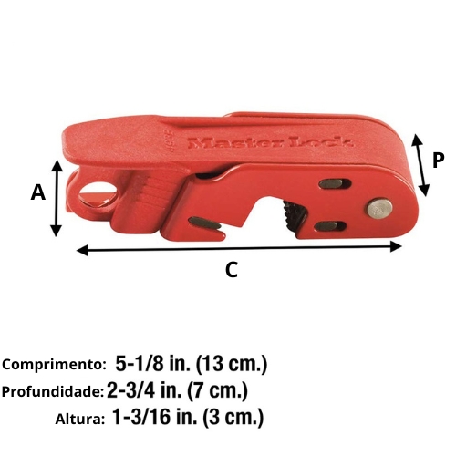 Dispositivo de bloqueio elétrico compacto fácil de transportar e de arrumar