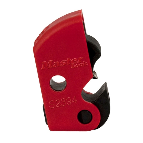 O bloqueio elétrico modelo S2394 aceita a aplicação de cadeados horizontal ou verticalmente.