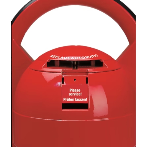 Extintor de Espuma F6 SKK com recarga automática ou botão clássico de acionamento.