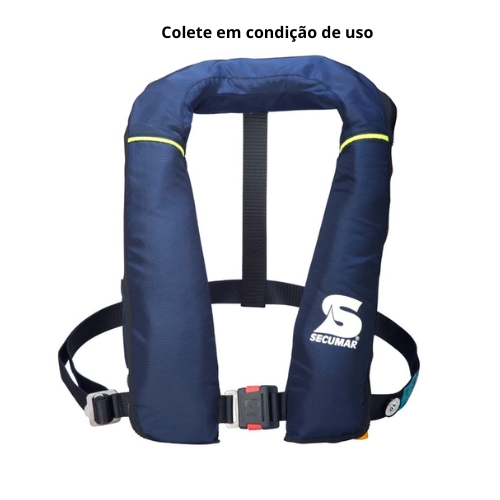 Colete salva-vidas GOLF 150 SOLAS com aprovação SOLAS 74.