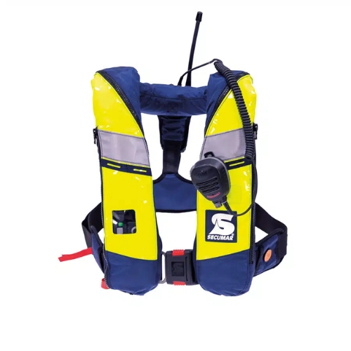 O colete salva-vidas Sierra 300/Sierra 300 Neon garantem ajuste ergonómico e liberdade de movimentos.