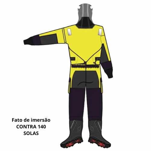 O fato de imersão CONTRA 140 SOLAS indicado para operações marítimas regulamentadas.